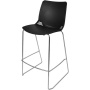Барный стул ITALSEAT Race-Bar черный пластиковый, цвет Nero RAL 8022