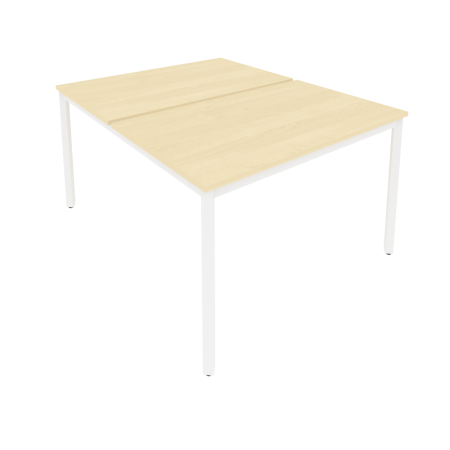 Рабочая станция на металлокаркасе С.СП-4.3 Клён/Белый металл