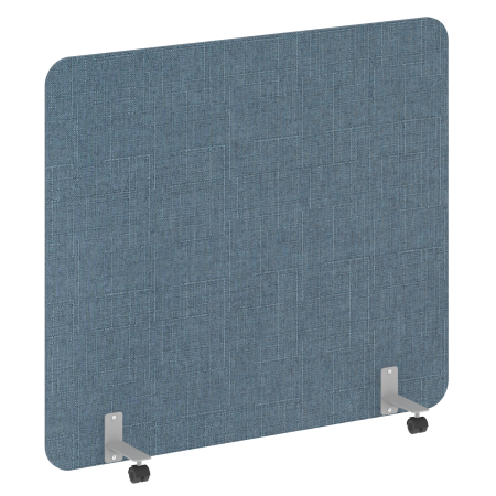 Перегородка на металлических опорах, на роликах AP.R-160-140 Romeo 10/Серый металл