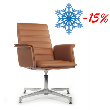 Кресло Rubens-ST С1819-2 Светло-коричневый (MB915) натуральная кожа