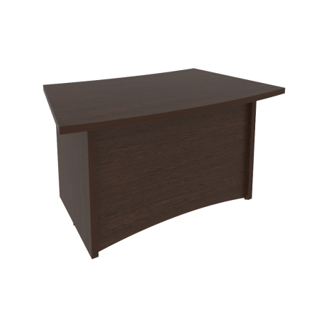 Стол руководителя криволинейный KSR-5 Венге 1400*900*765