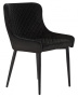 Стул для кухни DOBRIN RICHARD, черные матовые ножки, черный велюр (V108-77)