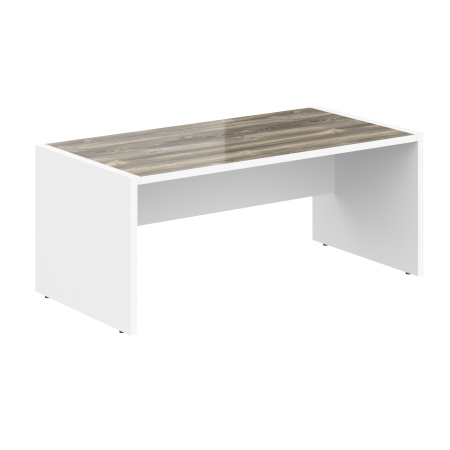 Стол руководителя MST 189 Дуб Базель/Белый
