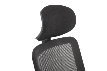 Кресло WORK W-218C Чёрный пластик/Чёрная сетка 65-64-113-123