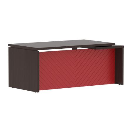 Стол руководителя TLCT 189(L) Венге Магия Z/Красный 1800х900х750