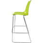 Барный стул ITALSEAT Race-Bar салатовый пластиковый, цвет Verde 736