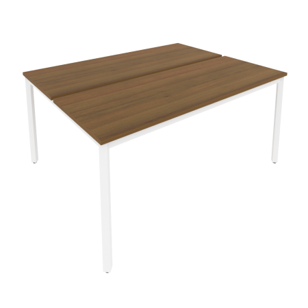 Рабочая станция на металлокаркасе С.СП-6.2 Орех/Белый металл