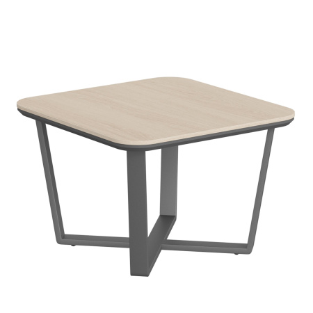 Стол журнальный СФ-571608.1 Дуб светлый/Черный графит