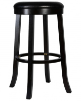 Круглый барный табурет DOBRIN BOB BAR, капучино, черный Круглый барный табурет DOBRIN BOB BAR, капучино, черный