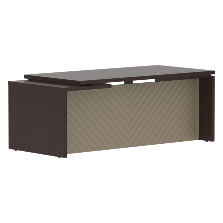 Стол руководителя TLCT 209(R) Венге Магия Z/Капучино 2000х900х750