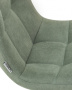 Стул для кухни DOBRIN ALEX SQUARE, белые ножки, мята ткань (UF860-11B)