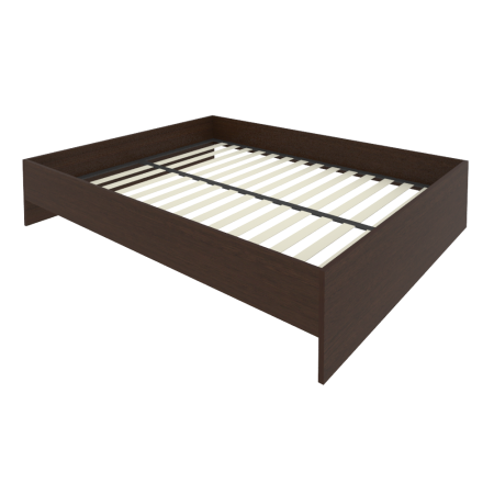 Light Кровать с ортопедическим основанием без изголовья С-К-160 Венге 1650*2050*400