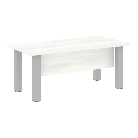 Стол руководителя LT.D-18.1 Снежная патина/Серые опоры 1800*900*750