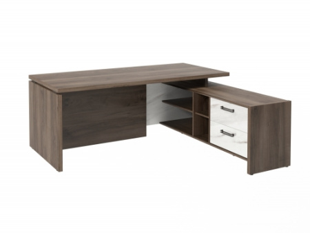 Стол FB-119R.GG правый. Фурнитура ЧЕРНАЯ. Размер: 1900*1800*750 мм