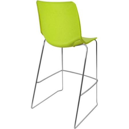 Барный стул ITALSEAT Race-Bar салатовый пластиковый, цвет Verde 736
