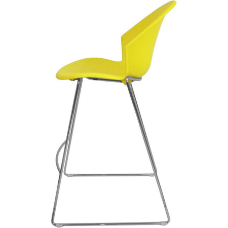 Барный стул ITALSEAT Smile-Bar желтый пластиковый, цвет Gialo RAL 1016