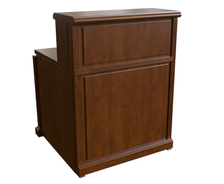 Reception Washington - Элемент ресепшн 80 прямой. темный орех. 80x87x115