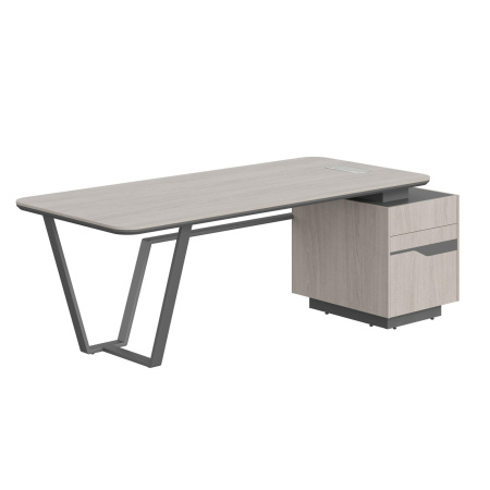 Стол СФ-571101.1 Дуб серый/Черный графит