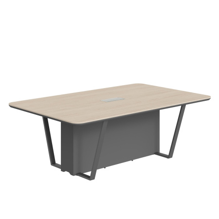 Стол для заседаний СФ-571722.1 Дуб светлый/Черный графит