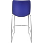 Барный стул ITALSEAT Race-Bar синий пластиковый, цвет Blu RAL 5002