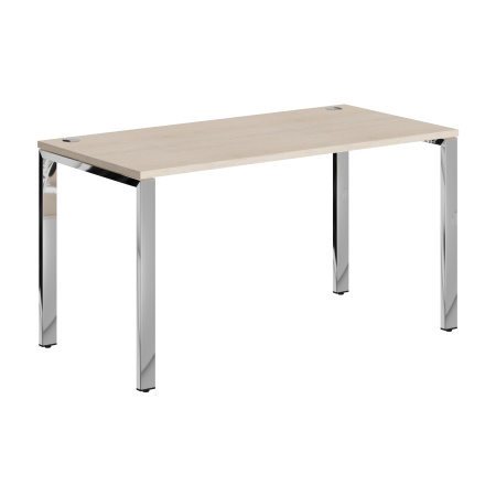 Стол прямой XGST 147.1 Бук Тиара/Нержавеющая сталь