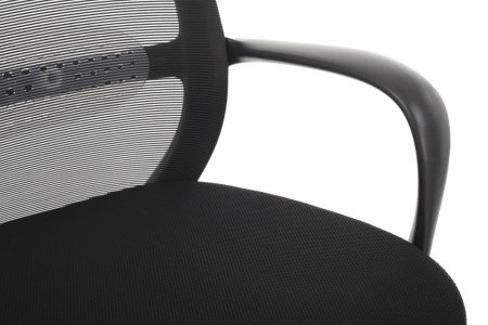 Кресло Fast W-207 Чёрный пластик/Чёрная сетка 60-62-97*105