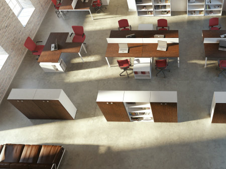 Стол прямой на металлоопорах TES28412639