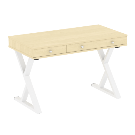 Стол письменный VR.SP-1-118.M Клён/Белый металл
