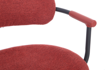 Кресло Kolin W-231 Чёрный каркас/Красная ткань 60-60-75*83