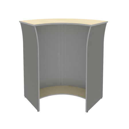 Стойка угловая (радиусный элемент-ролета) А.РС-5.5 ролета Клён металлик