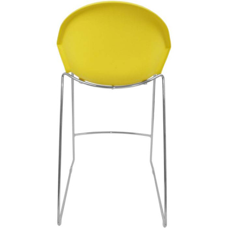 Барный стул ITALSEAT Smile-Bar желтый пластиковый, цвет Gialo RAL 1016