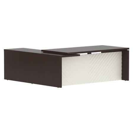 Стол руководителя TLCT 2020(R) Венге Магия Z/Латте 2000х2000х750