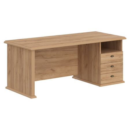 Стол руководителя однотумбовый RDT 188.A(R) Дуб Бофорд 1800х800х750