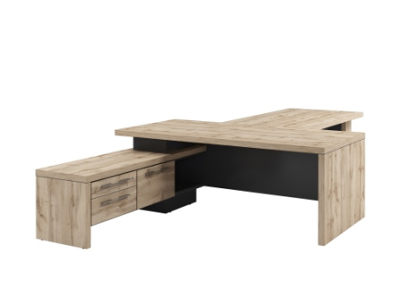 Стол Т-920.0000л с брифингом 1700 мм. Размер: 2000*3700*750 мм