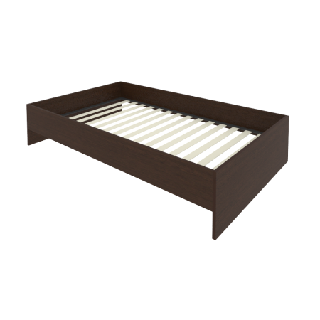 Light Кровать с ортопедическим основанием без изголовья С-К-120 Венге 1250*2050*400