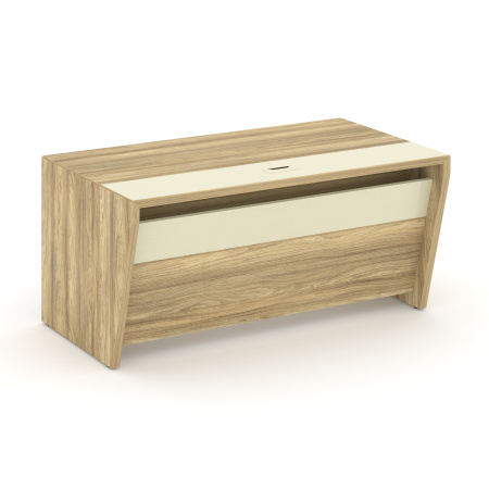 Стол руководителя прямой без тумбы COR.SR-16 Гикори песочный/Ваниль Стол руководителя прямой без тумбы COR.SR-16 Гикори песочный/Ваниль