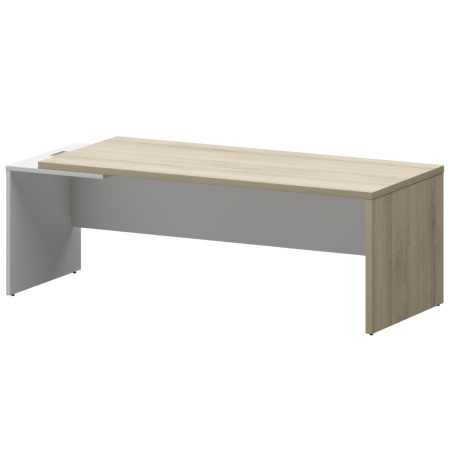 Стол руководителя левый KZ-22L Кронберг/Белый 2200x900x750