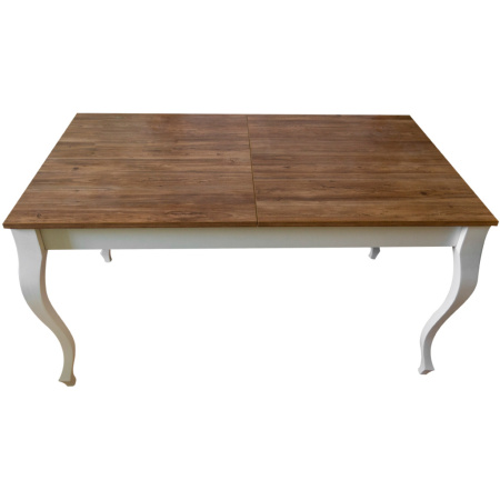 Стол обеденный белый/engadina КМ-61 Белый/Энгадина 1800x800x750 kALLe