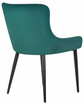 Стул для кухни DOBRIN RICHARD, черные матовые ножки, зелёный велюр (V108-64)