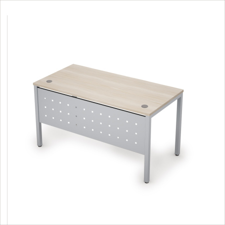 Стол рабочий с экраном из металла 6МК.069 Шамони светлый