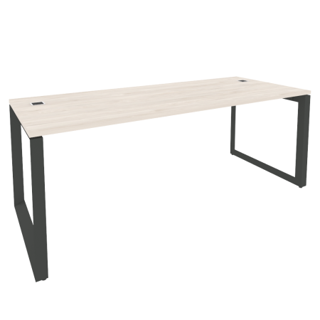 Стол рабочий руководителя на О-образном м/к O.MO-SRR-6.8 Денвер светлый/Антрацит металл 1980*800*750