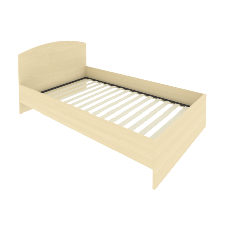 Light Кровать с ортопедическим основанием и изголовьем С-КИ-120 Клён 1250*2050*900