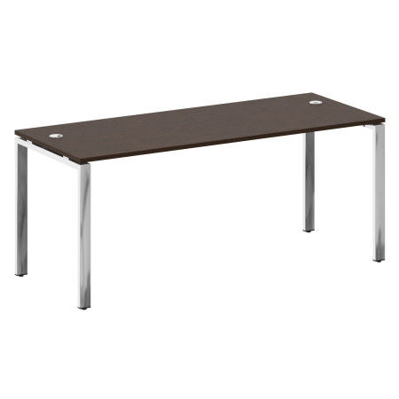 Стол рабочий руководителя на П-обр. м/к БП.СРР-5.7 Венге/Нерж. сталь