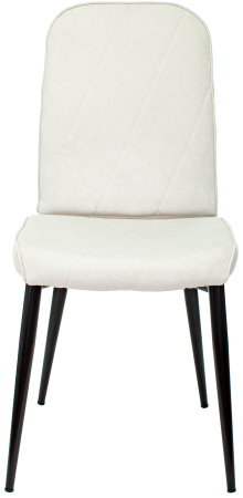 Стул для кухни Бюрократ KF-3_2 комплект 2шт молочный Velvet 20 металл черный на ножках (KF-3/VELV20_2)