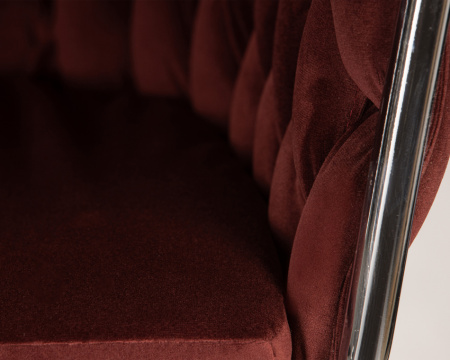 Стул барный DOBRIN MARCEL, винный велюр (MJ9-35)