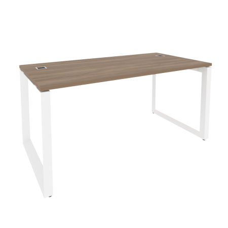 Стол рабочий руководителя на О-образном м/к O.MO-SRR-4.8 Дуб аризона/Белый металл 1580*800*750