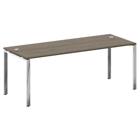 Стол рабочий руководителя на П-обр. м/к БП.СРР-6.8 Вяз/Нерж. сталь