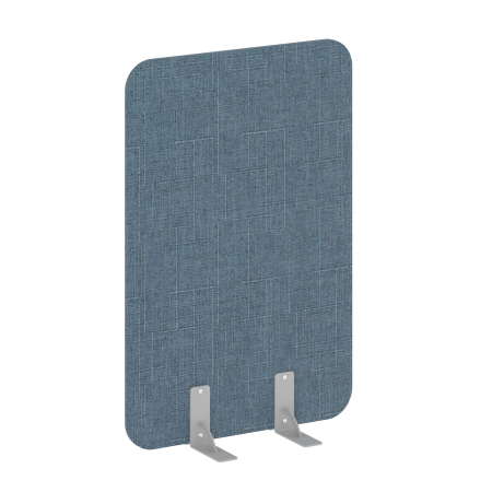 Перегородки на металлических опорах на фетровых подпятниках AP.F-80-120 Romeo 10/Серый металл