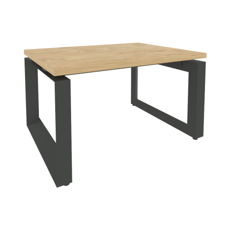 Стол журнальный на О-образном м/к O.MO-SJ-1 Тиквуд светлый/Антрацит металл 780*600*450