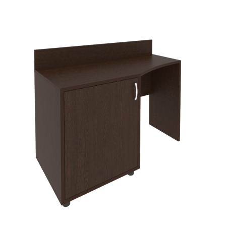 Light Стол (узкий) с тумбой и бортиком С-СТУ-120 (L) Венге 1200*550/400*750